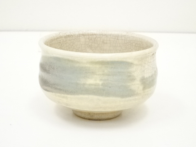 JAPANESE TEA CEREMONY / TEA BOWL CHAWAN / BRUSH MARKS 